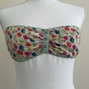 Kimchi Blue Colorful Bandeau Bralette. Large